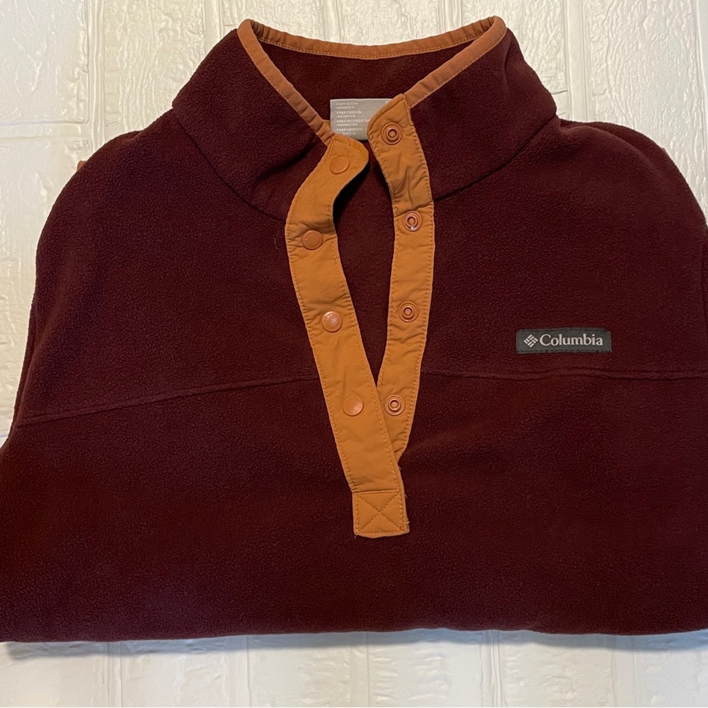 Columbia Colorblock Foster Creek Fleece Pullover Sweater